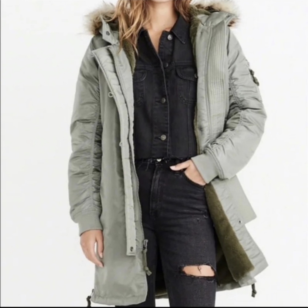 Abercrombie winter parka coat
